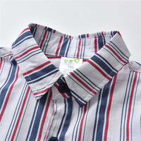 Load image into Gallery viewer, Baby Kid Boys Striped Bow Dressy Birthday Party Shirts Wholesale 211109512
