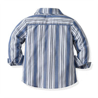 Load image into Gallery viewer, Baby Kid Boys Striped Bow Dressy Birthday Party Shirts Wholesale 211109514
