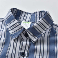 Load image into Gallery viewer, Baby Kid Boys Striped Bow Dressy Birthday Party Shirts Wholesale 211109514

