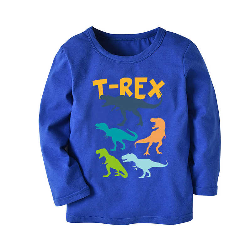 Baby Kid Boys Letters Dinosaur Print T-Shirts Wholesale 211109516