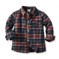 Load image into Gallery viewer, 2 Pieces Set Baby Kid Boys Dressy Birthday Party Striped Checked Bow Shirts And Jeans Wholesale 211109527
