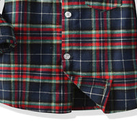 Load image into Gallery viewer, 2 Pieces Set Baby Kid Boys Dressy Birthday Party Striped Checked Bow Shirts And Jeans Wholesale 211109527
