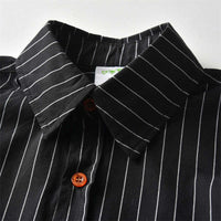 Load image into Gallery viewer, 2 Pieces Set Baby Kid Boys Dressy Birthday Party Striped Bow Shirts And Solid Color Pants Wholesale 211109545
