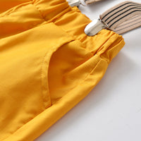 Load image into Gallery viewer, 2 Pieces Set Baby Kid Boys Dressy Birthday Party Solid Color Bow Shirts And Rompers Wholesale 211109554
