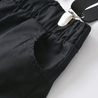 Load image into Gallery viewer, 2 Pieces Set Baby Kid Boys Solid Color Bow Shirts And Shorts Wholesale 211109556
