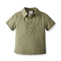 Load image into Gallery viewer, Baby Kid Boys Solid Color Polo Shirts Wholesale 211109558
