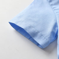 Load image into Gallery viewer, 2 Pieces Set Baby Kid Boys Solid Color Bow Shirts And Shorts Wholesale 211109576
