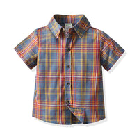 Load image into Gallery viewer, Baby Kid Boys Checked Shirts Wholesale 211109586
