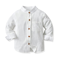 Load image into Gallery viewer, 2 Pieces Set Baby Kid Boys Birthday Party Solid Color Bow Shirts And Jumpsuits Wholesale 21110959
