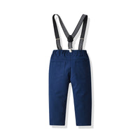 Load image into Gallery viewer, 2 Pieces Set Baby Kid Boys Birthday Party Solid Color Bow Shirts And Jumpsuits Wholesale 21110959
