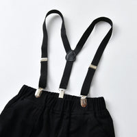 Load image into Gallery viewer, 2 Pieces Set Baby Kid Boys Birthday Party Solid Color Bow Shirts And Jumpsuits Wholesale 21110959
