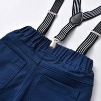 Load image into Gallery viewer, 2 Pieces Set Baby Kid Boys Birthday Party Solid Color Bow Shirts And Jumpsuits Wholesale 21110959
