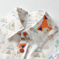 Load image into Gallery viewer, 2 Pieces Set Baby Kid Boys Animals Bow Print Shirts And Striped Shorts Wholesale 211109593
