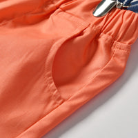 Load image into Gallery viewer, 2 Pieces Set Baby Kid Boys Dinosaur Bow Print Shirts And Solid Color Shorts Wholesale 211109604
