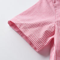 Load image into Gallery viewer, 2 Pieces Set Baby Kid Boys Dressy Striped Bow Shirts And Polka dots Shorts Suits Wholesale 211109607
