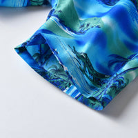 Load image into Gallery viewer, 2 Pieces Set Baby Kid Boys Beach Letters Plant Print T-Shirts And Checked Shorts Wholesale 211109609
