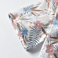 Load image into Gallery viewer, 2 Pieces Set Baby Kid Boys Flower Print Shirts And Plant Shorts Wholesale 211109611
