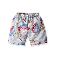 Load image into Gallery viewer, 2 Pieces Set Baby Kid Boys Flower Print Shirts And Plant Shorts Wholesale 211109611
