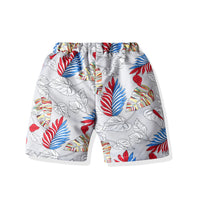 Load image into Gallery viewer, 2 Pieces Set Baby Kid Boys Flower Print Shirts And Plant Shorts Wholesale 211109611
