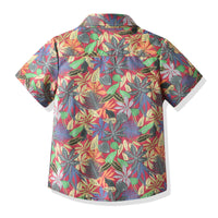 Load image into Gallery viewer, 2 Pieces Set Baby Kid Boys Plant Print Shirts And Graphic Shorts Wholesale 211109612
