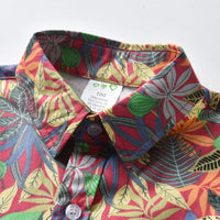 Load image into Gallery viewer, 2 Pieces Set Baby Kid Boys Plant Print Shirts And Graphic Shorts Wholesale 211109612
