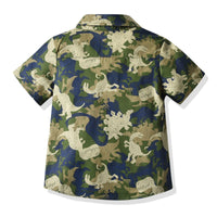 Load image into Gallery viewer, Baby Kid Boys Dinosaur Camo Print Shirts Wholesale 211109620
