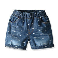 Load image into Gallery viewer, 2 Pieces Set Baby Kid Boys Letters Dinosaur Cartoon Print Shirts And Shorts Wholesale 211109623
