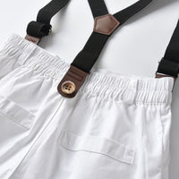 Load image into Gallery viewer, 2 Pieces Set Baby Kid Boys Dressy Checked Bow Shirts And Shorts Suits Wholesale 211109630
