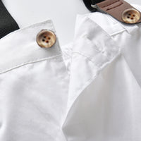 Load image into Gallery viewer, 2 Pieces Set Baby Kid Boys Dressy Checked Bow Shirts And Shorts Suits Wholesale 211109630
