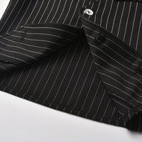 Load image into Gallery viewer, 3 Pieces Set Baby Kid Boys Dressy Bow Vests Waistcoats Shirts And Striped Shorts Suits Wholesale 211109647
