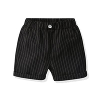 Load image into Gallery viewer, 3 Pieces Set Baby Kid Boys Dressy Bow Vests Waistcoats Shirts And Striped Shorts Suits Wholesale 211109647
