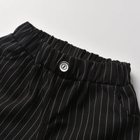 Load image into Gallery viewer, 3 Pieces Set Baby Kid Boys Dressy Bow Vests Waistcoats Shirts And Striped Shorts Suits Wholesale 211109647
