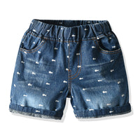 Load image into Gallery viewer, Baby Kid Boys Print Shorts Jeans Wholesale 211109653
