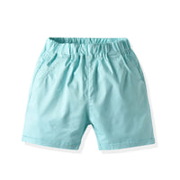 Load image into Gallery viewer, 2 Pieces Set Baby Kid Boys Dressy Birthday Party Star Galaxy Bow Shirts And Solid Color Shorts Wholesale 211109656
