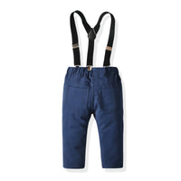 Load image into Gallery viewer, 2 Pieces Set Baby Kid Boys Dressy Birthday Party Solid Color Bow Shirts And Pants Wholesale 211109673
