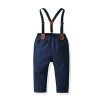 Load image into Gallery viewer, 2 Pieces Set Baby Kid Boys Dressy Birthday Party Solid Color Bow Shirts And Pants Wholesale 211109678
