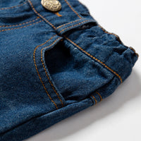 Load image into Gallery viewer, 2 Pieces Set Baby Kid Boys Dressy Birthday Party Checked Bow Shirts And Solid Color Jeans Wholesale 211109680
