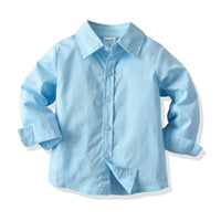 Load image into Gallery viewer, 2 Pieces Set Baby Kid Boys Dressy Birthday Party Solid Color Bow Shirts And Jumpsuits Wholesale 211109683
