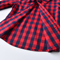 Load image into Gallery viewer, 3 Pieces Set Baby Kid Boys Dressy Birthday Party Checked Bow Shirts And Solid Color Cardigan And Jumpsuits Wholesale 211109686
