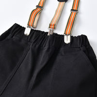 Load image into Gallery viewer, 3 Pieces Set Baby Kid Boys Dressy Birthday Party Checked Bow Shirts And Solid Color Cardigan And Jumpsuits Wholesale 211109686
