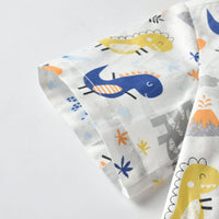 Load image into Gallery viewer, 2 Pieces Set Baby Boys Birthday Party Dinosaur Bow Print Shirts And Solid Color Pants Wholesale 21110971
