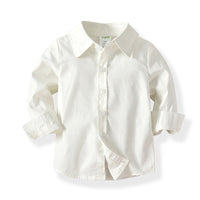 Load image into Gallery viewer, 2 Pieces Set Baby Kid Boys Dressy Solid Color Shirts And Striped Jumpsuits Wholesale 21110993
