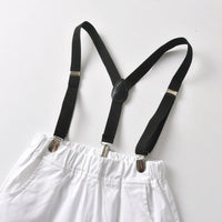 Load image into Gallery viewer, 2 Pieces Set Baby Kid Boys Dressy Checked Shirts And Solid Color Rompers Wholesale 21110996
