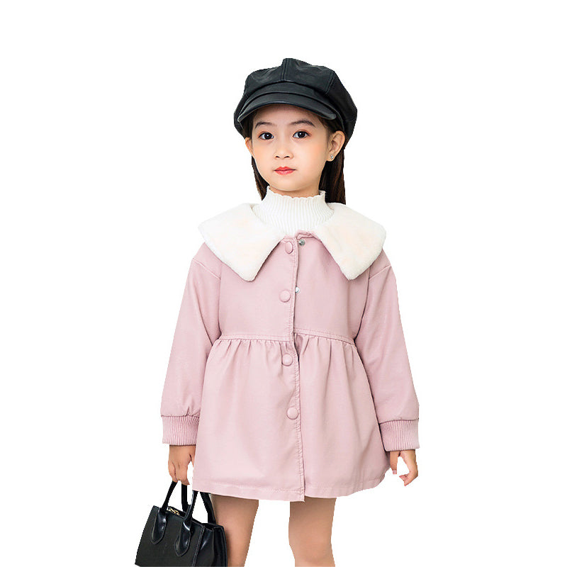 Baby Kid Girls Solid Color Jackets Outwears Wholesale 21111104