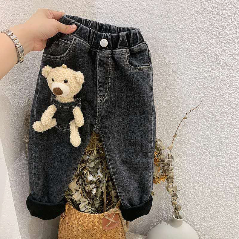 Baby Kid Girls Solid Color Animals Pants Jeans Wholesale 21111106
