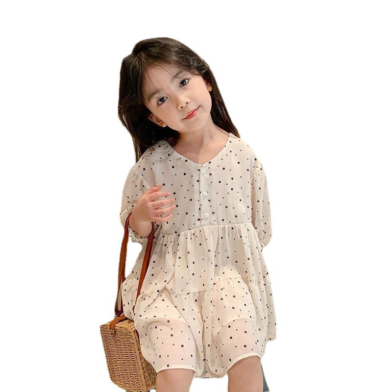 Baby Kid Girls Polka dots Dresses Wholesale 211111140