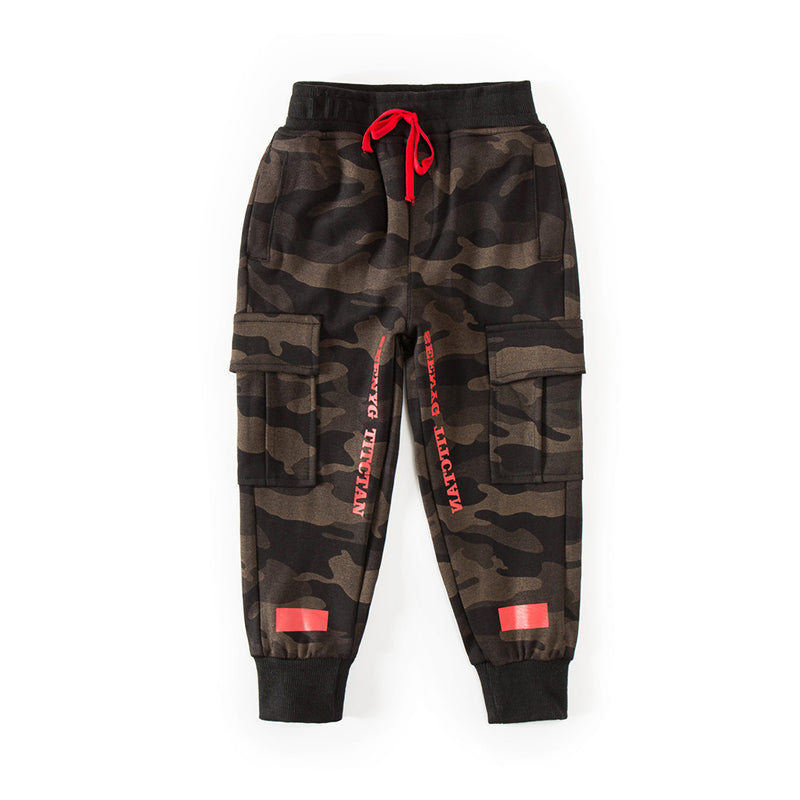 Baby Kid Boys Letters Camo Print Pants Wholesale 211111149