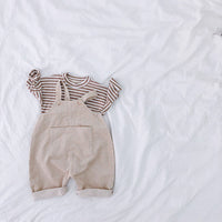 Load image into Gallery viewer, Baby Kid Girls Solid Color Muslin&amp;Ribbed Jumpsuits Wholesale 211111165
