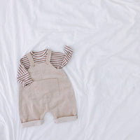 Load image into Gallery viewer, Baby Kid Girls Solid Color Muslin&amp;Ribbed Jumpsuits Wholesale 211111165
