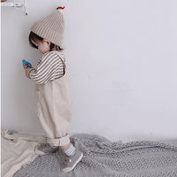 Load image into Gallery viewer, Baby Kid Girls Solid Color Muslin&amp;Ribbed Jumpsuits Wholesale 211111165
